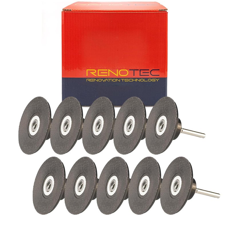 RENOTEC 3" Pad Holder for Sanding Discs, Hard Rubber, TR System, 10 Pcs Pack - Image 2
